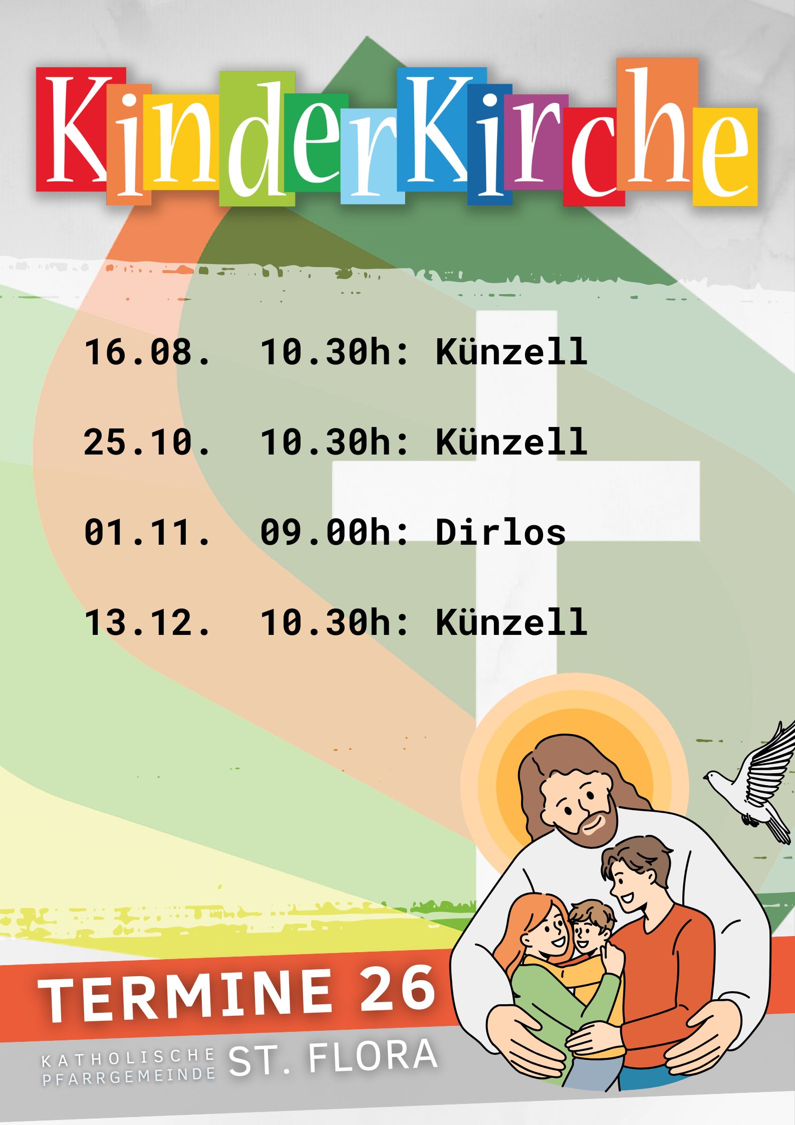 Termine Kinderkirche 2026 2. Halbjahr